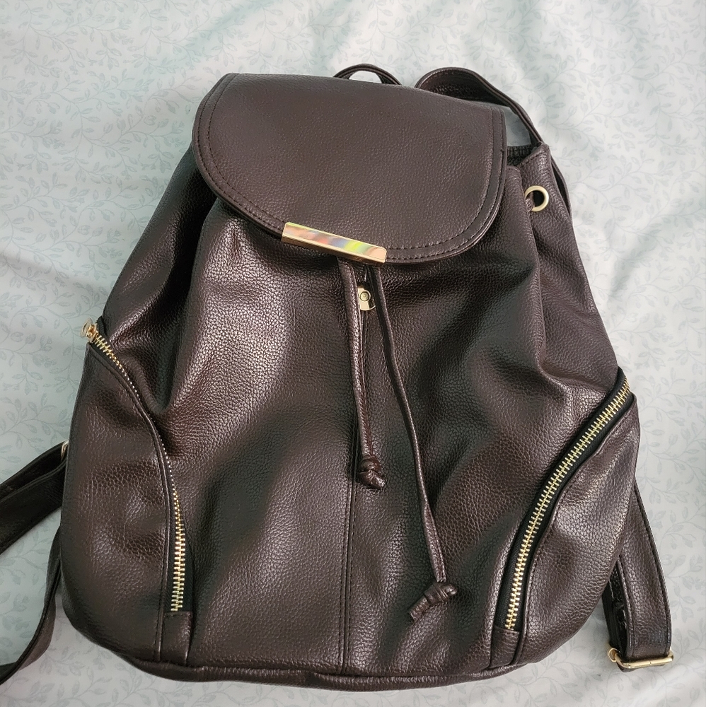 Dark brown backpack